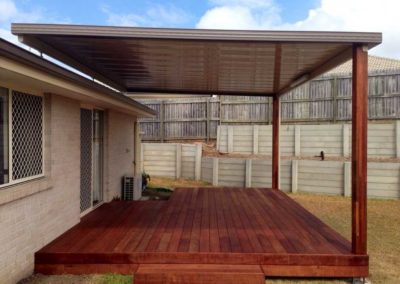Flyover patio with deck. Coomera Gold Coast