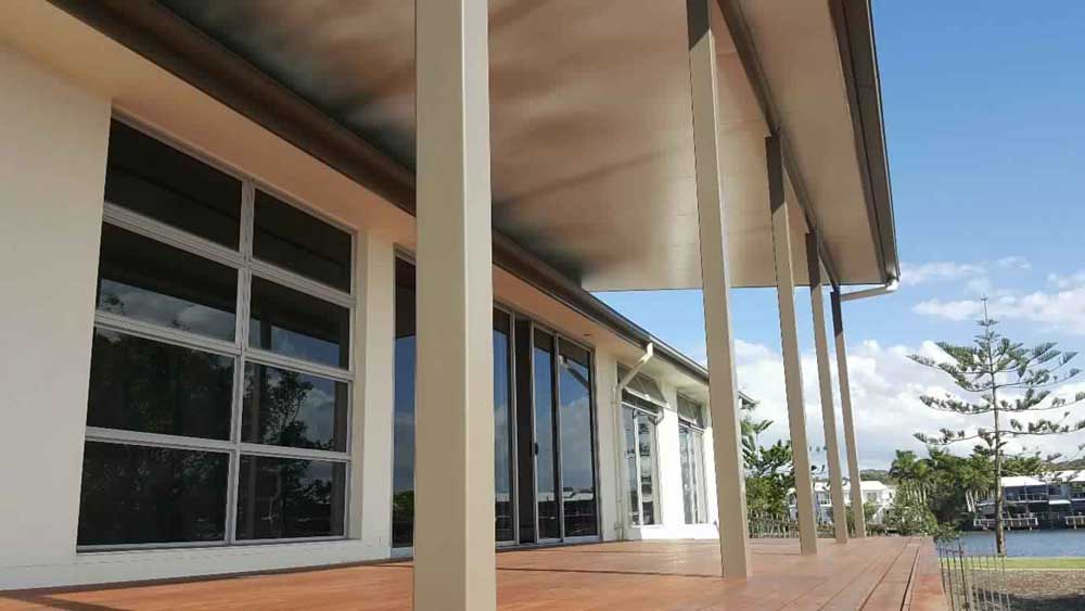 Insulated Flyover Patio on Timber Deck Biggera Waters Gold Coast