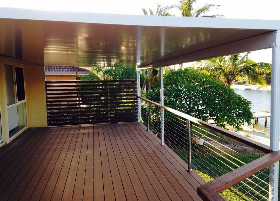 Insulated patio with mod wood decking, Mermaid Gold Coast