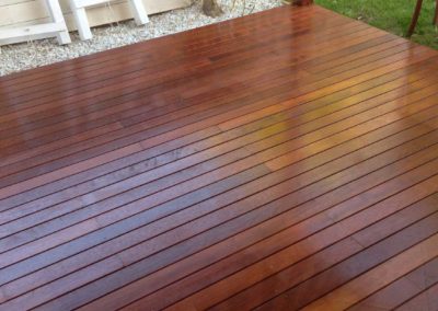 Timber decking is a great way to finish off under your new patio